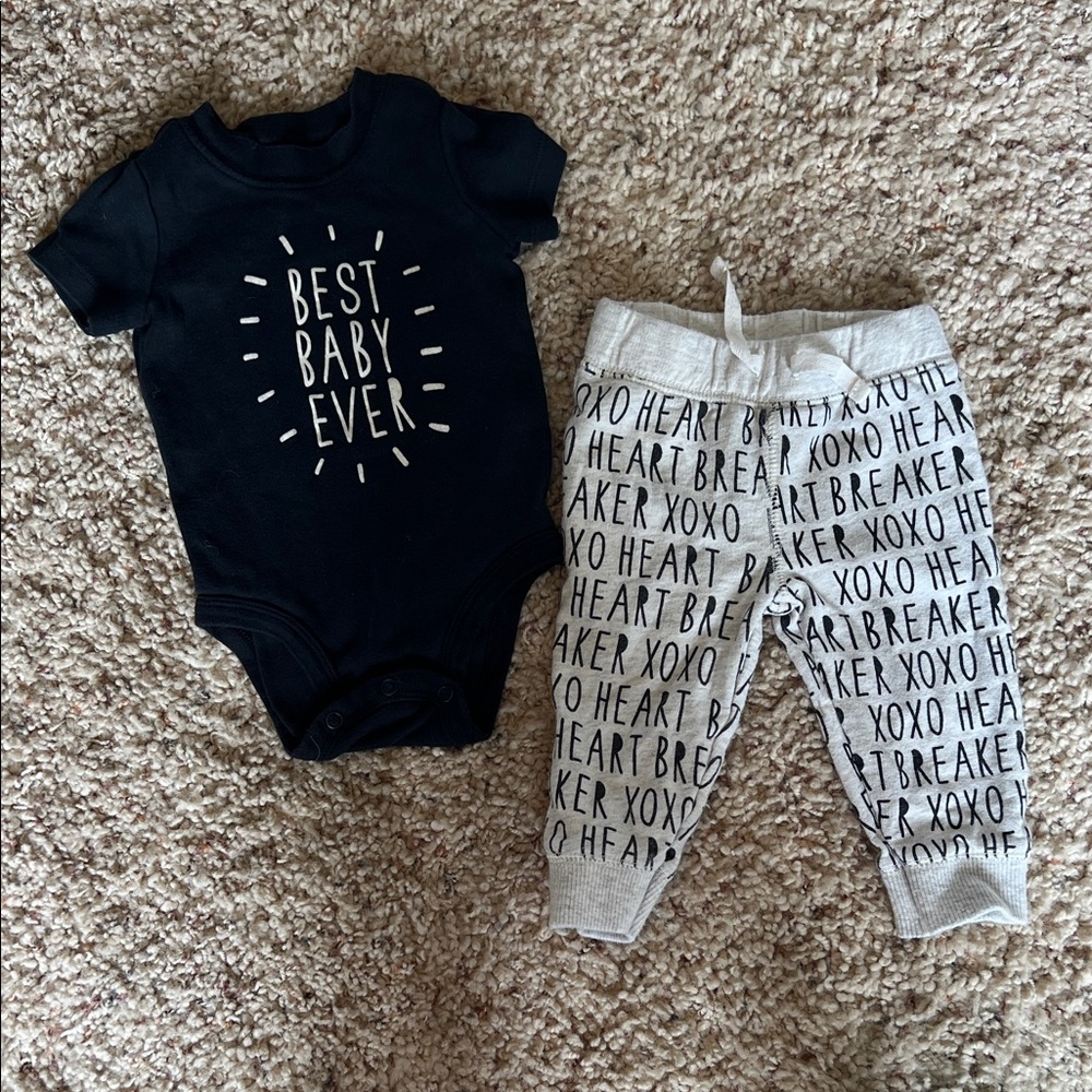 Carter's Black Baby Onesie